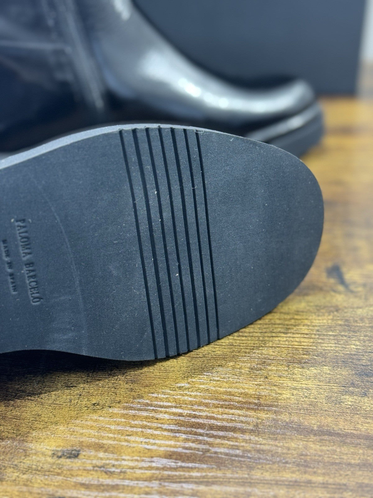 paloma barcelo Chelsea Boot  Carla pelle Nera luxury boot 36