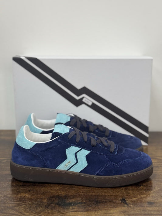 Strype Sneaker Pelle Suede Blu  Memory Foam Casual Uomo 41