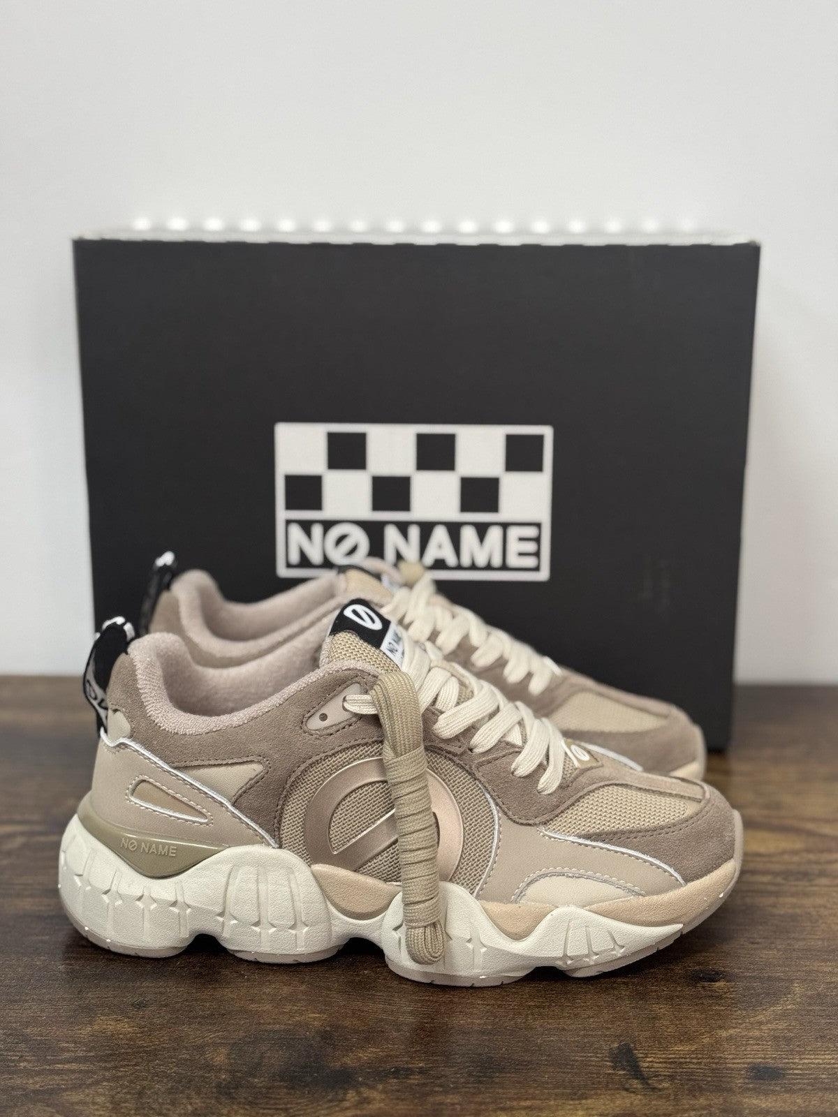 No Name Sneaker Suede Beige Casual Donna 41