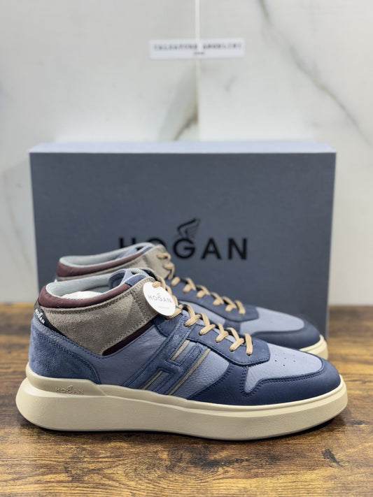 Hogan H580 High    Pelle  Blu   Memory Foam Casual Hogan   Uomo 41
