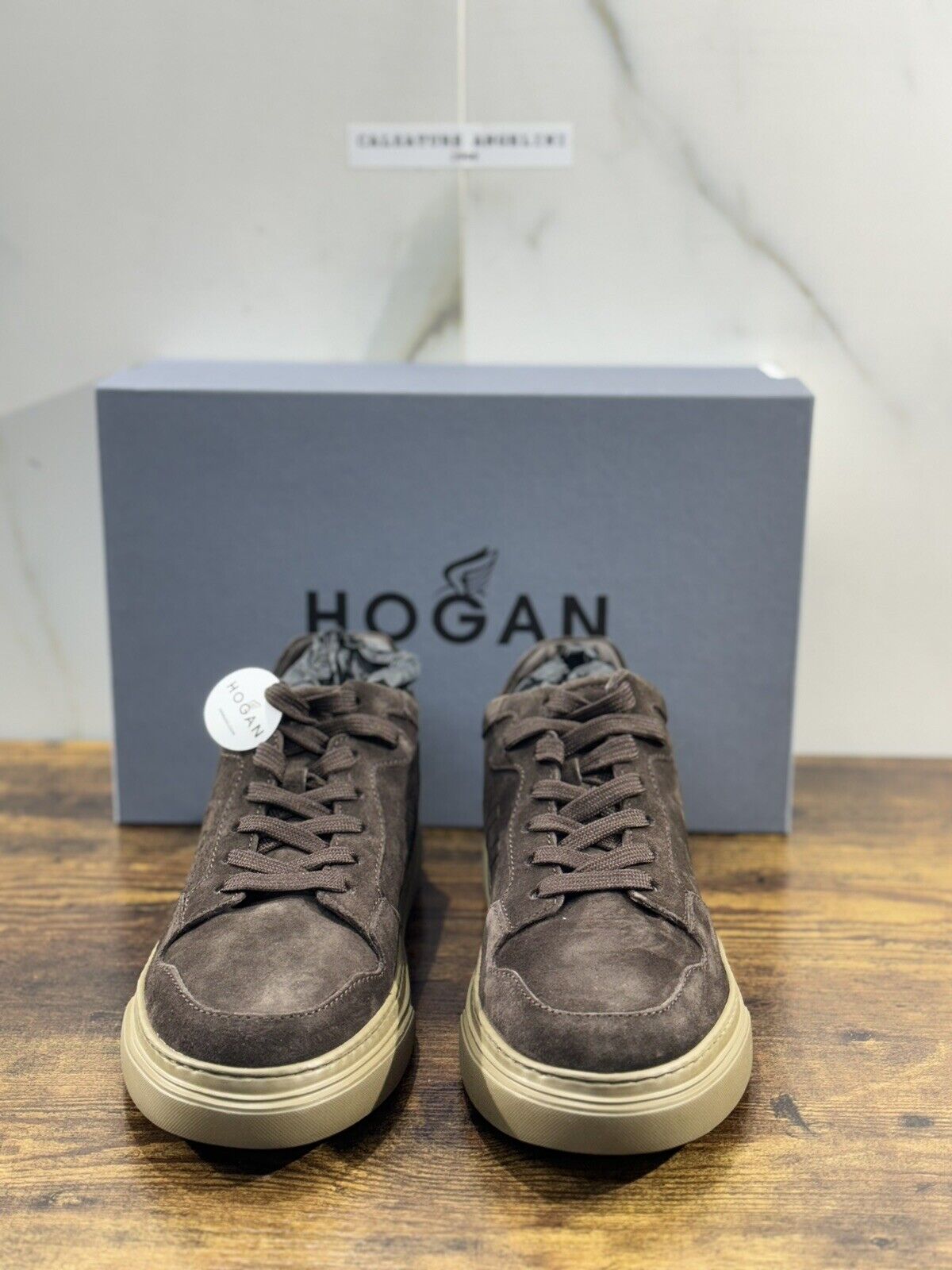 Hogan H365 Sneaker Uomo Suede Ebano  Casual Hogan Men Shoes 42.5