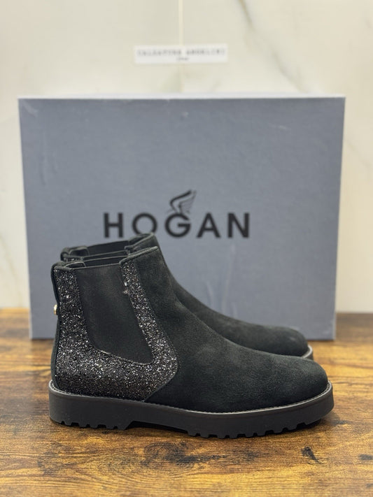 Hogan   Stivaletto  Suede Nero  Chelsea Boot  Casual Hogan Donna 38