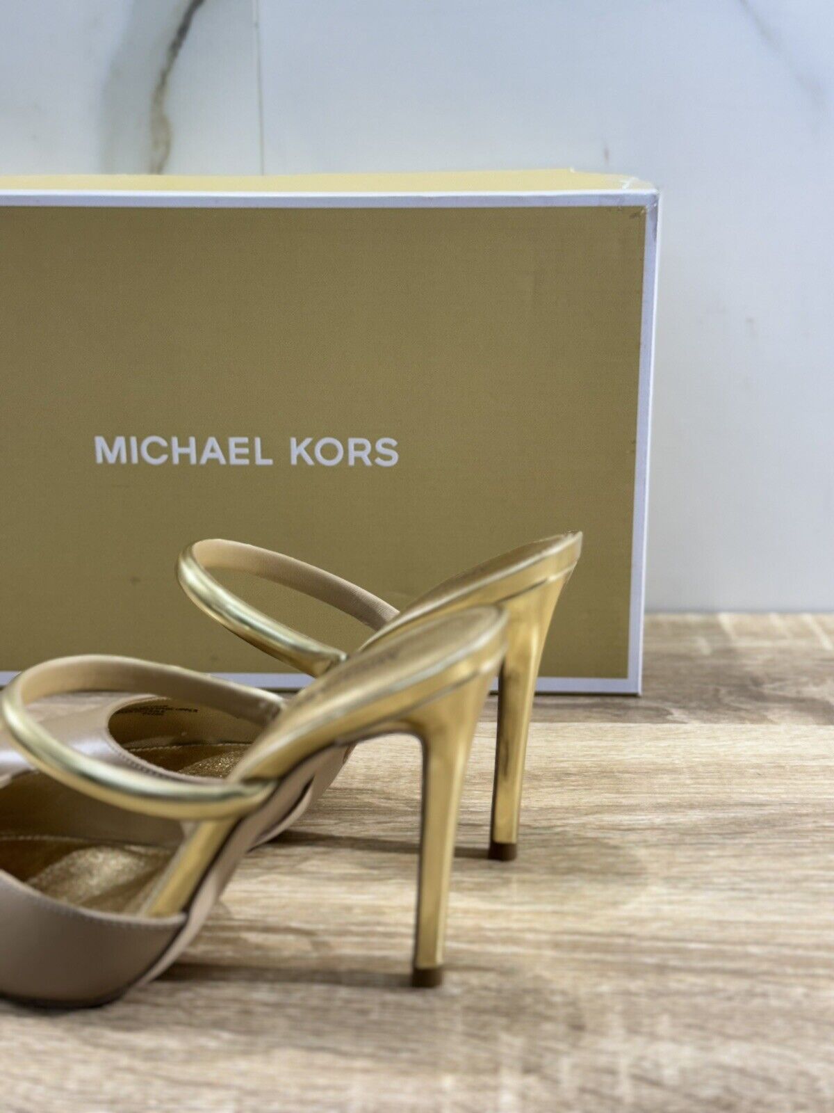 Michael Kors Jessa  Mule Pump Sandalo Donna Pelle Camel   Michael Kors  39