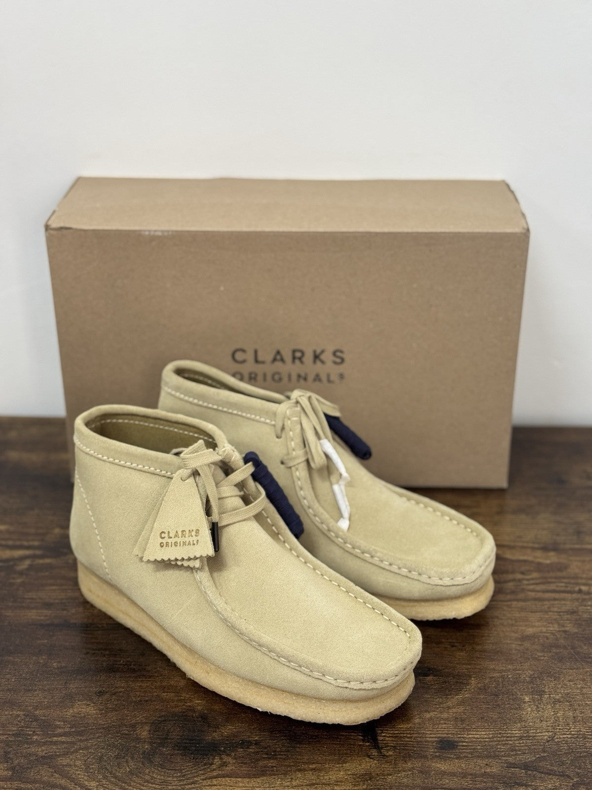 Clarks Wallabee Boot  Icon Suede Paple   Casual Uomo 42