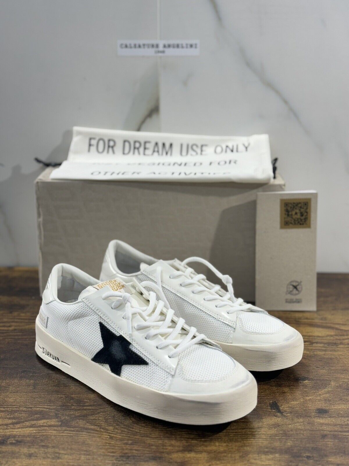 Golden Goose Stardan  Sneaker Uomo White Black  Luxury Casual Golden Goose 41