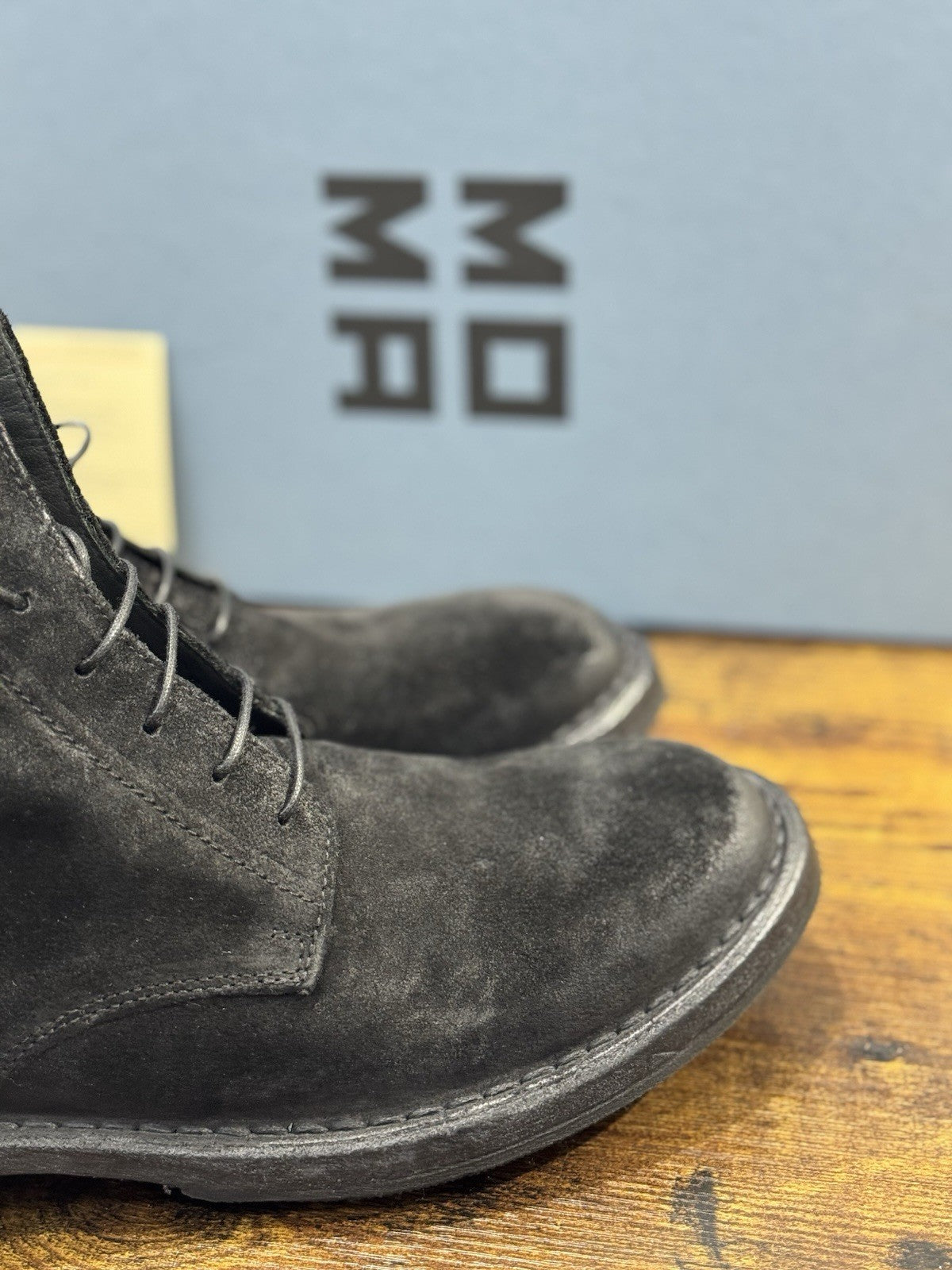 Moma Polacco Uomo Suede Nero Casual Boot Men Moma 41.5