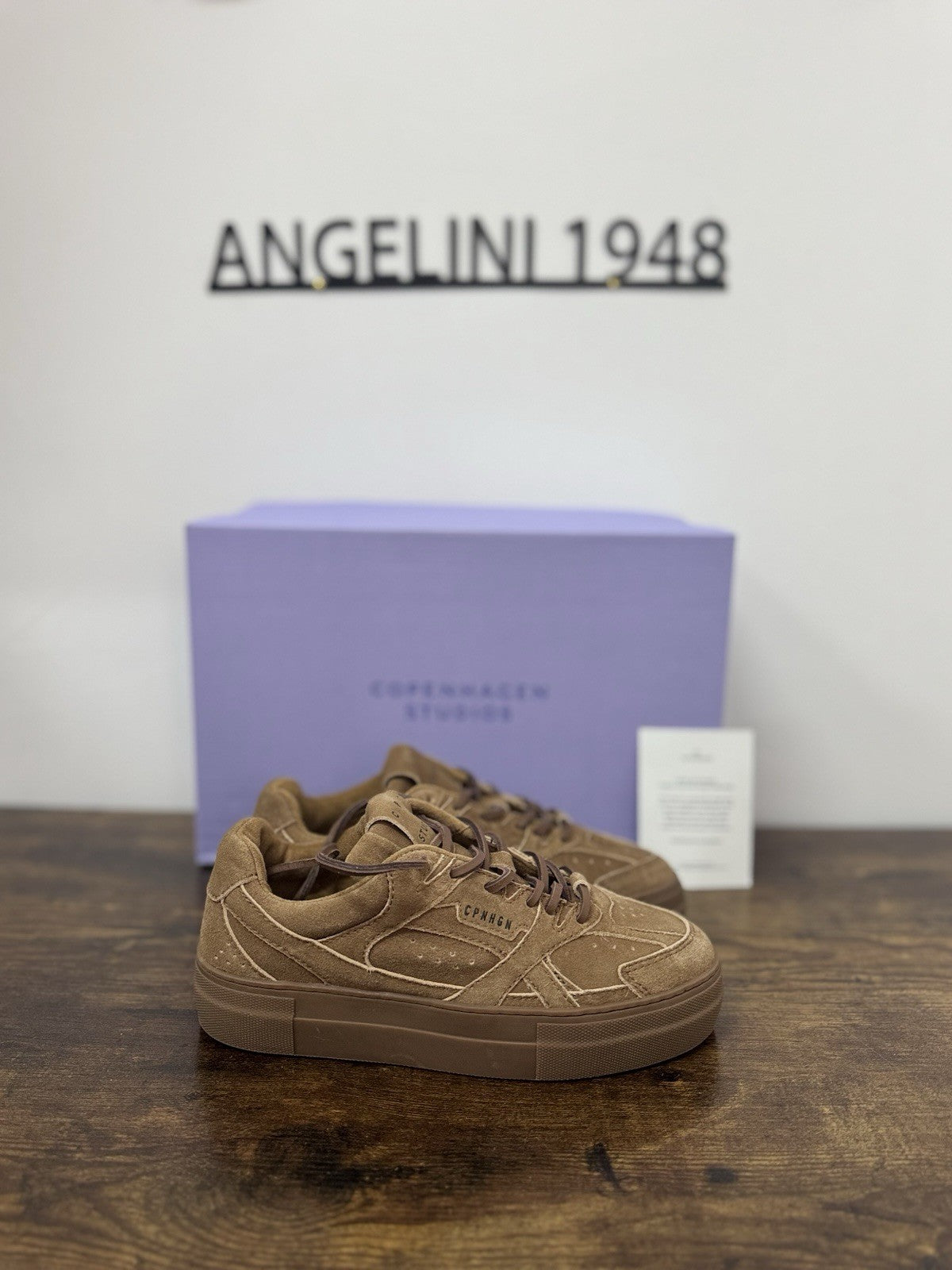 Copenhagen Sneaker Pelle New Vintage Brown Zeppa  Causal Donna  38
