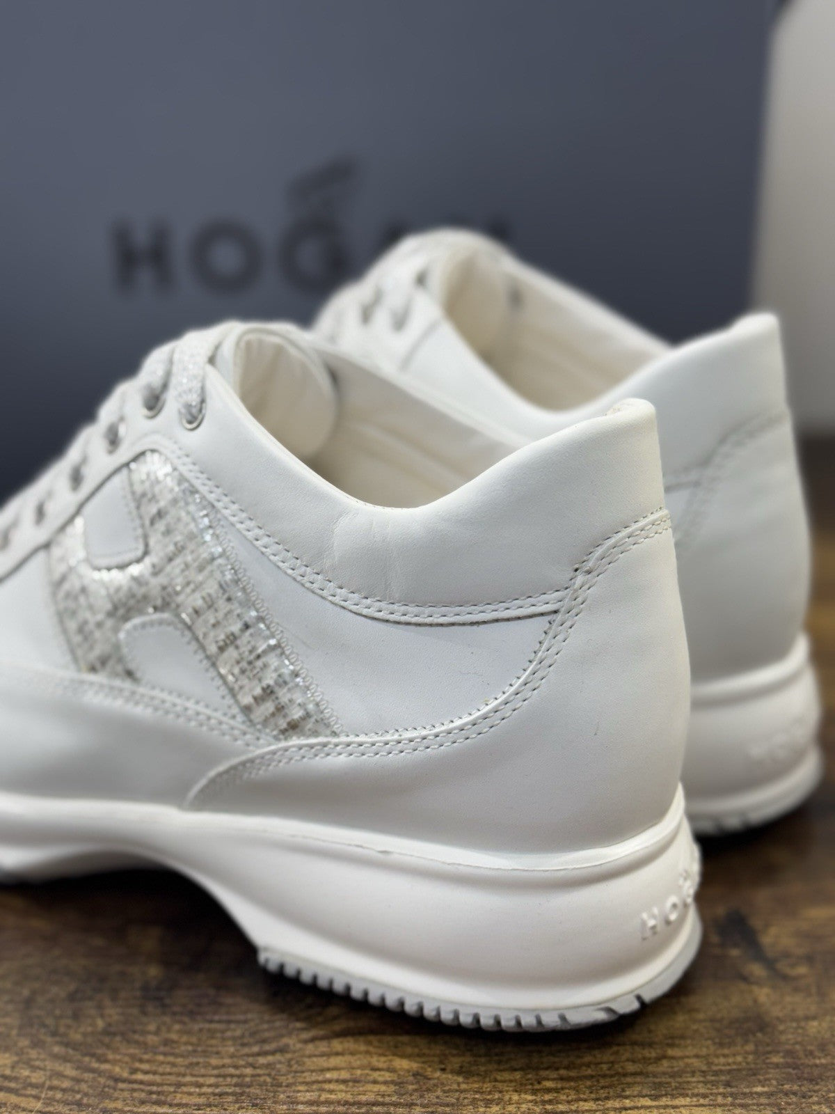 Hogan Interactive Pelle Argento Bianca   Casual Hogan Donna 39