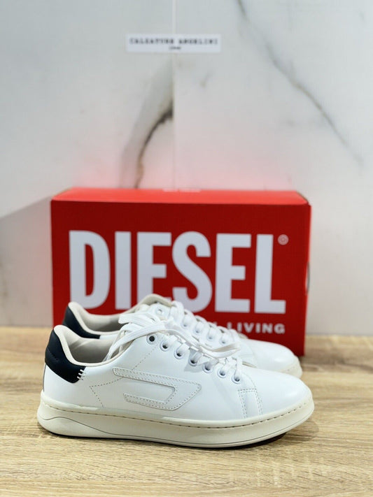 Diesel Sneaker Donna Athens Low E  Casual Pelle Bianca  Extra Light 39