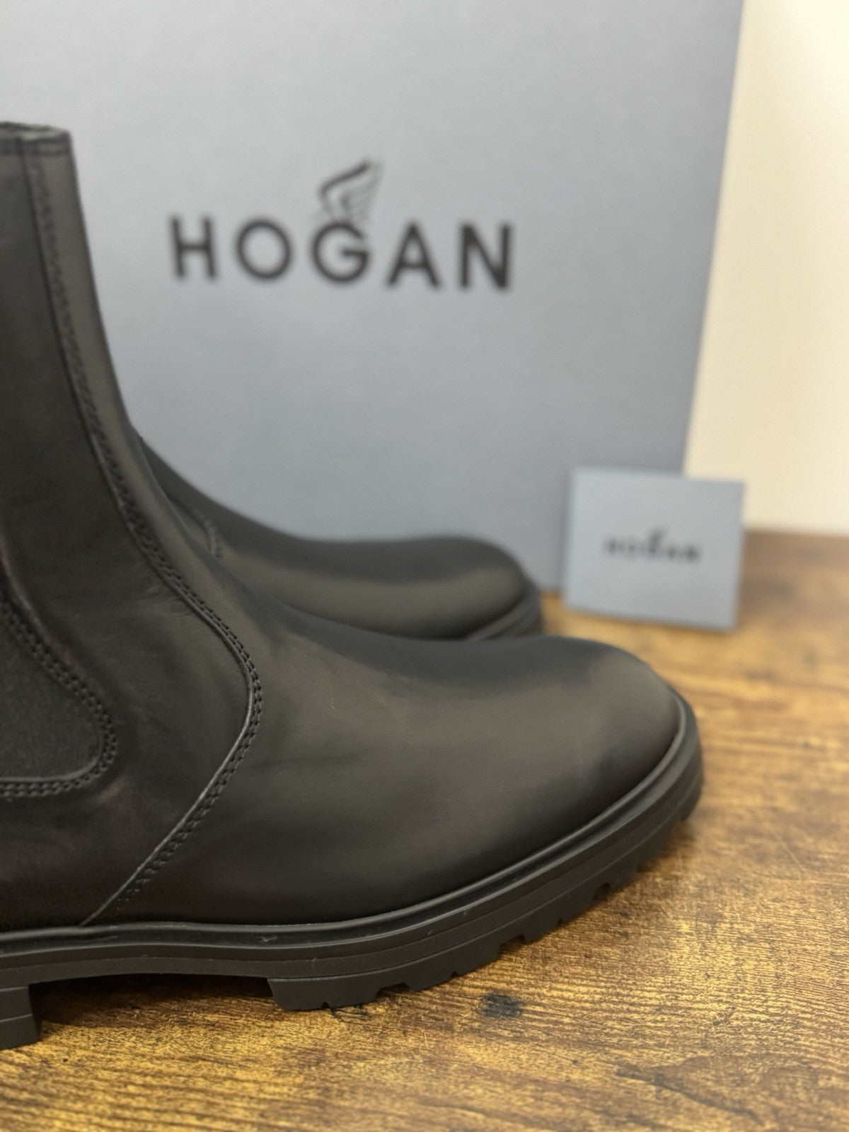 Hogan H673 Chelsea Boot Uomo Pelle Nero Casual Boot Uomo 40