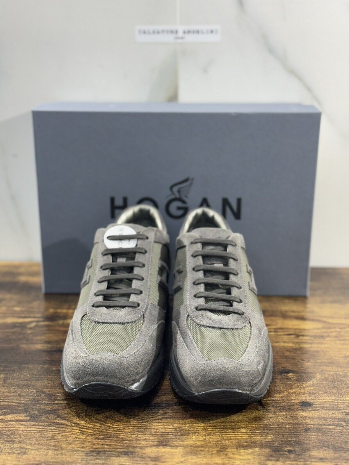 Hogan Interactive uomo suede Grey  luxury casual hogan shoes 42