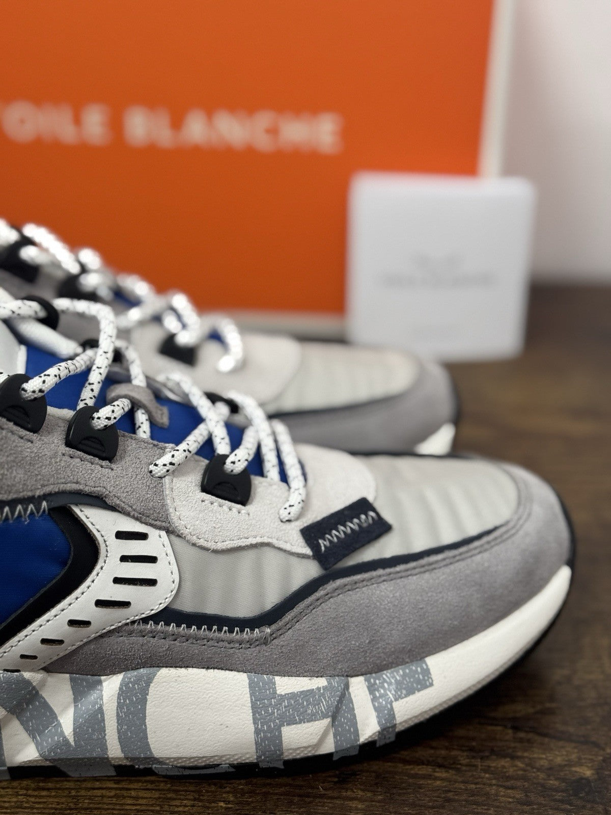 Voile Blanche Sneaker Club 01   Pelle Suede Nylon Grey  Casual Uomo 42