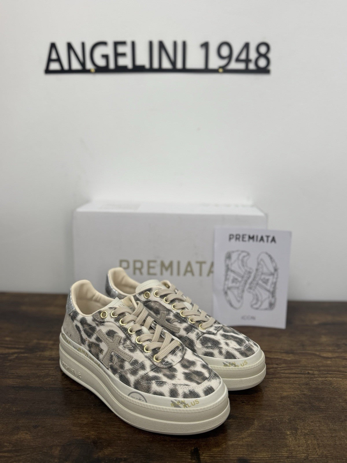 Premiata Micol  Sneaker Pelle Tessuto Leopard    Casual Premiata Donna 36