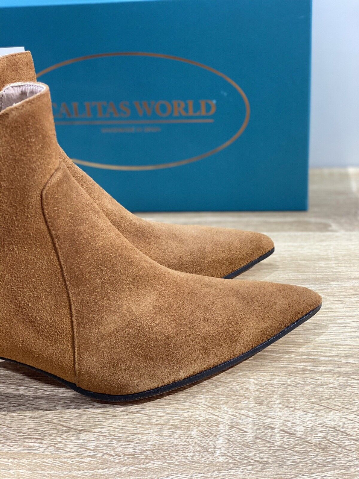 Calitas stivaletto Donna in suede cuoio luxury handmade woman shoes 41