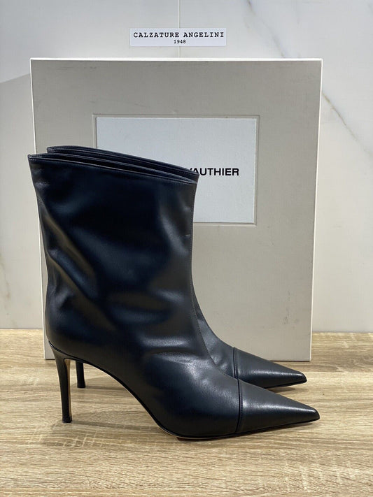 Alexandre Vauthier Raquel 85 Tubo Luxury Boot Donna Pelle Nero  39