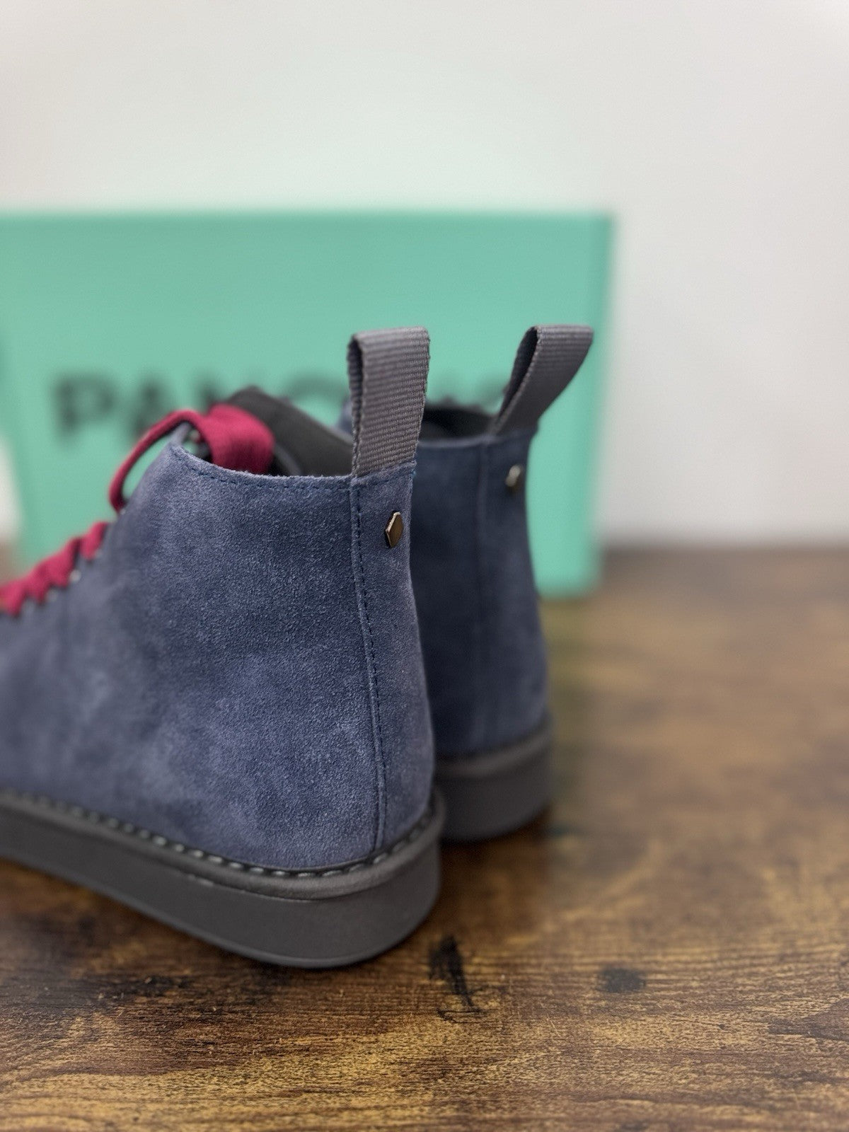 Panchic Ankle Boot Suede Blu Casual Sneaker Donna 36