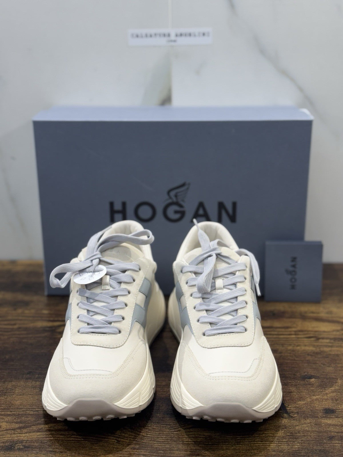 Hogan H669 Sneaker Pelle Casual Beige  Hogan Scarpe Donna 41