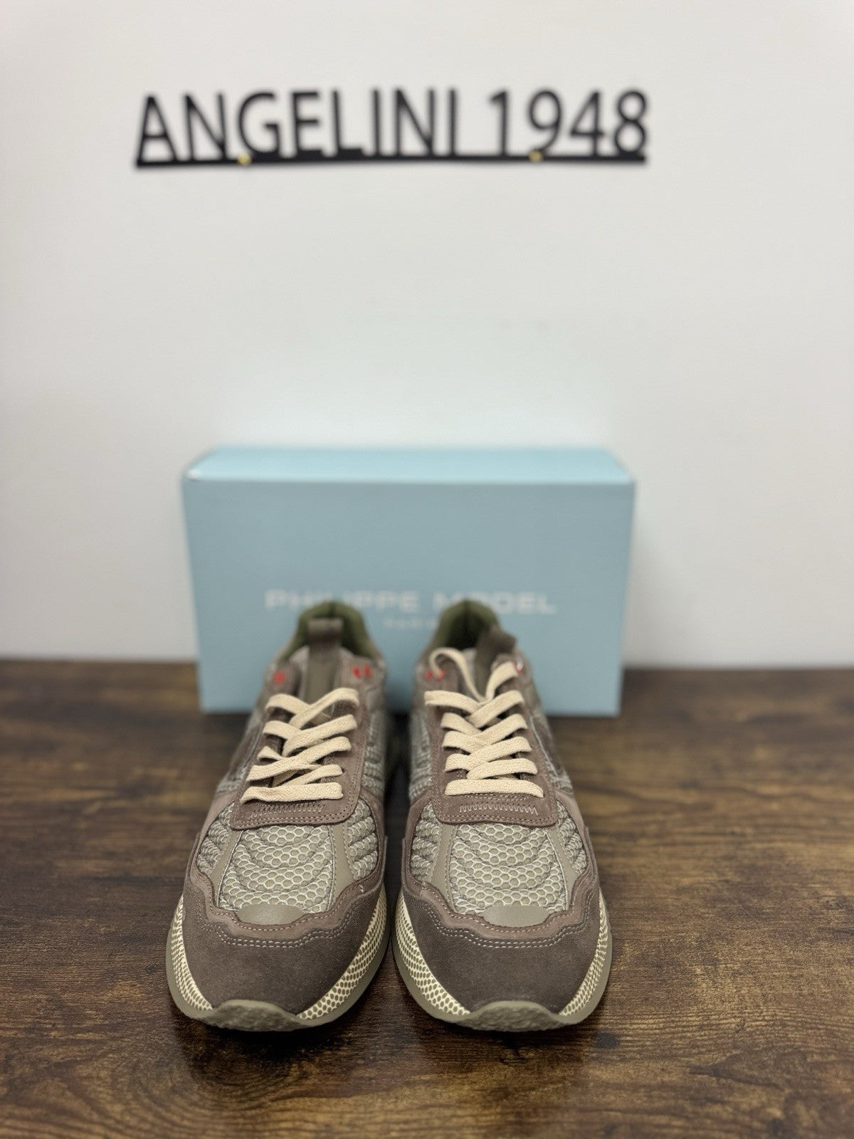Philippe Model Olympique Low  Sneaker Pelle Militare       Casual Uomo 42