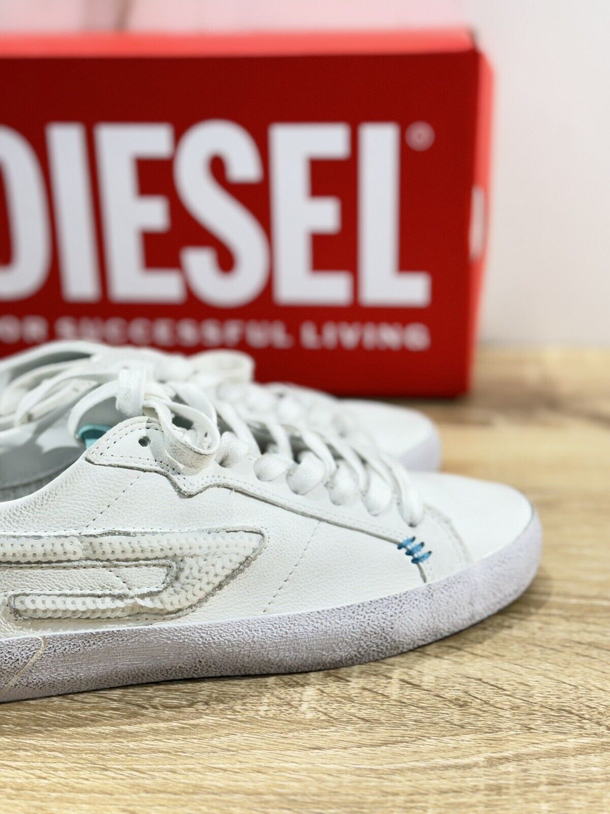 Diesel Sneaker Donna Leroji Low X Casual Pelle Bianca  Extra Light 39