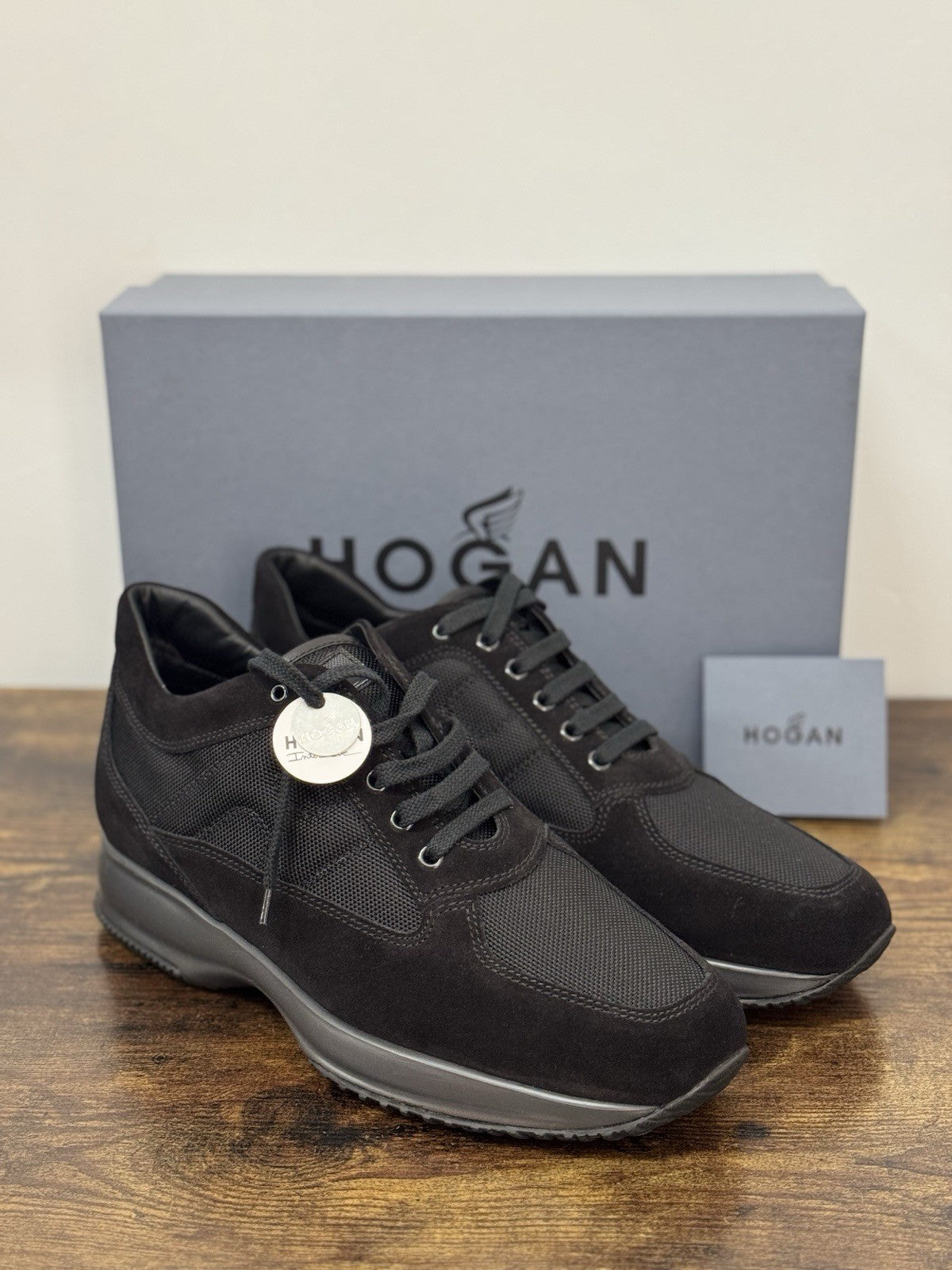 Hogan Interactive Icon Pelle Nero Casual Sneaker Hogan Uomo 43