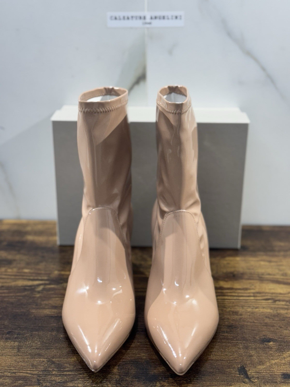 Sergio Levantesi Stivaletto  Pelle Candy Tacco   Luxury Made In Italy Donna 41