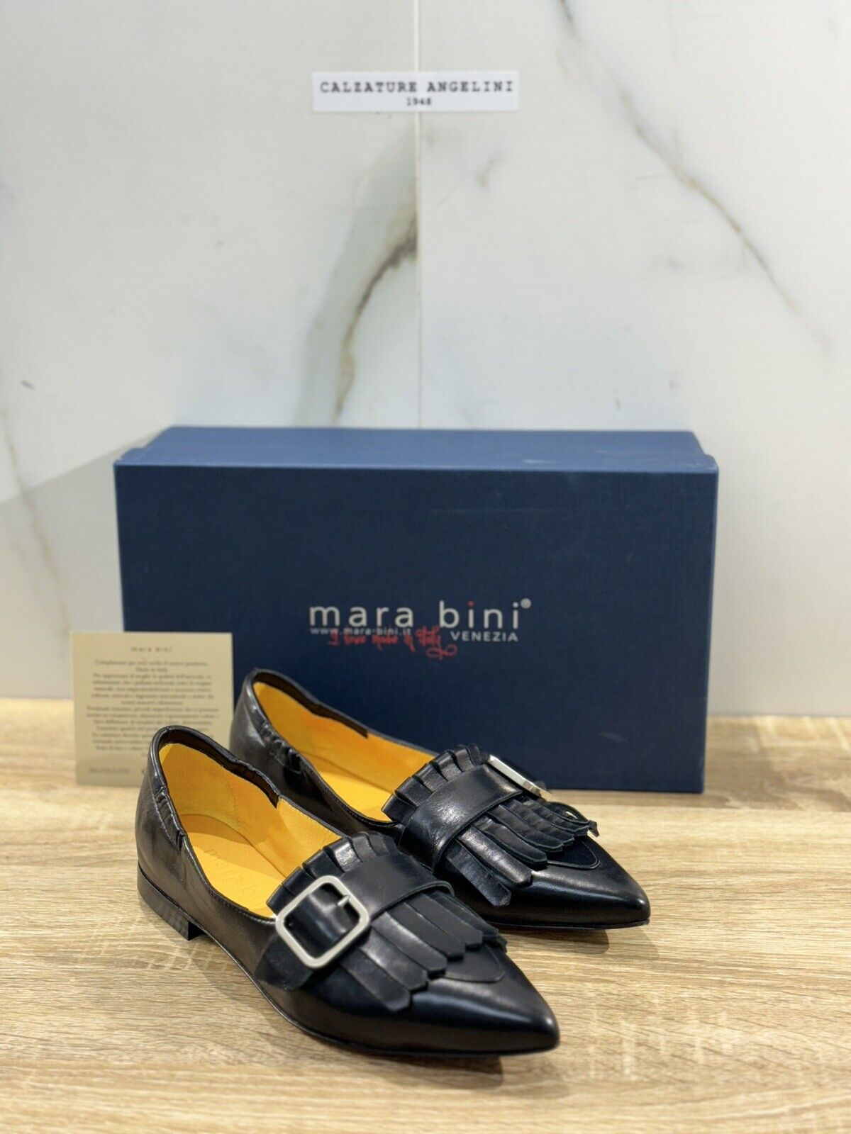 Mara Bini Ballerina   Donna Pelle Nera  Handmade Sacchetto 37