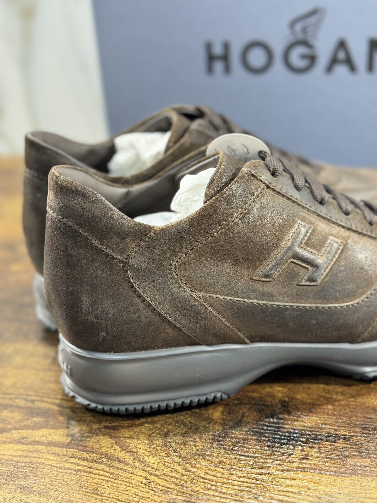 Hogan Interactive uomo suede Testa Moro   luxury casual hogan shoes 42