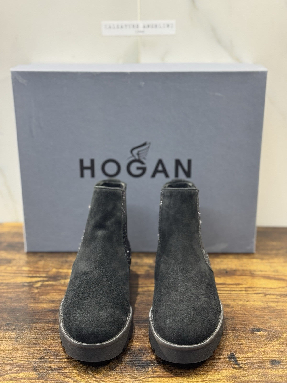 Hogan   Stivaletto  Suede Nero  Chelsea Boot  Casual Hogan Donna 36