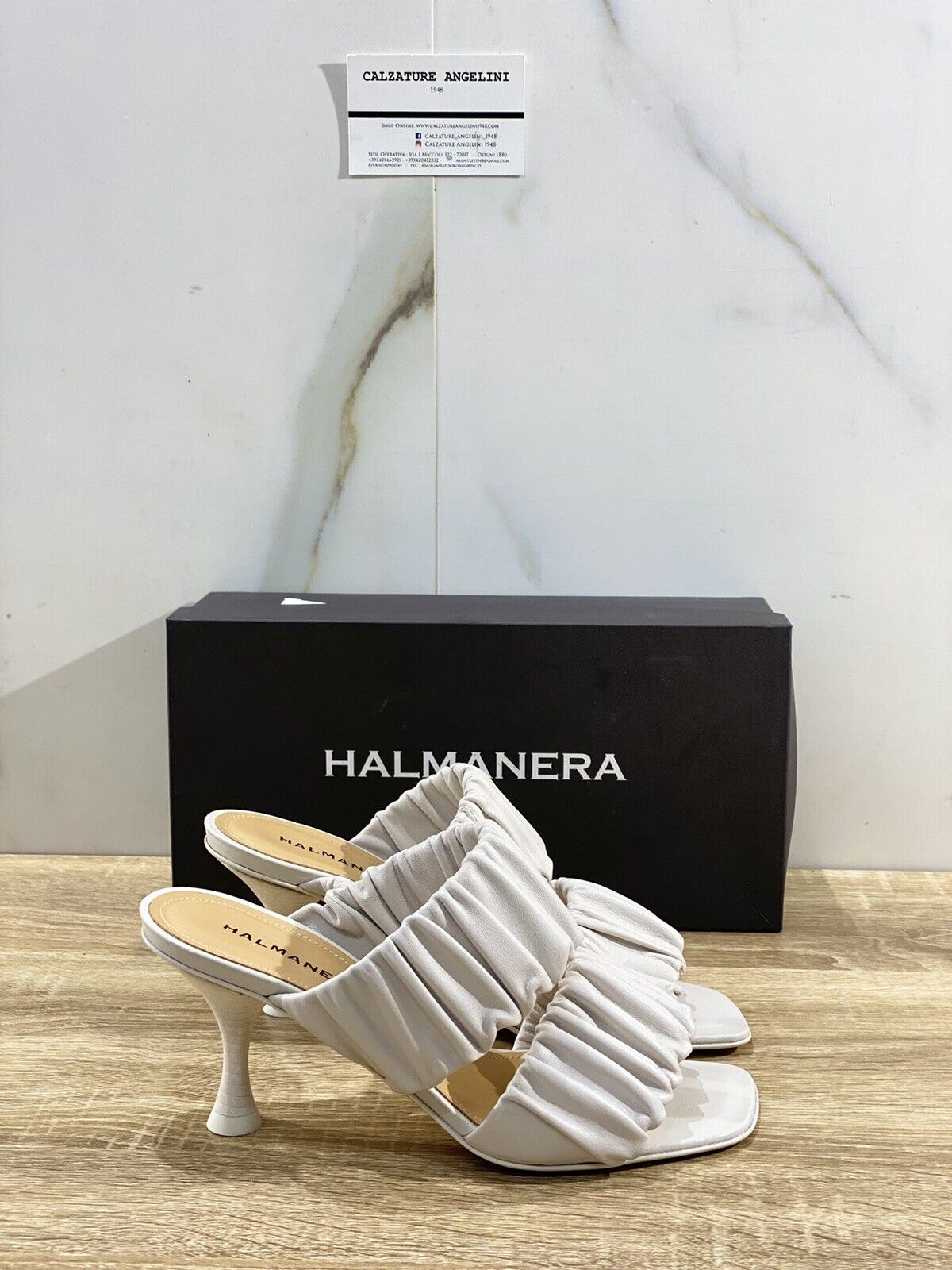 Halmanera Sandalo donna in pelle ghiaccio luxury sandal 36