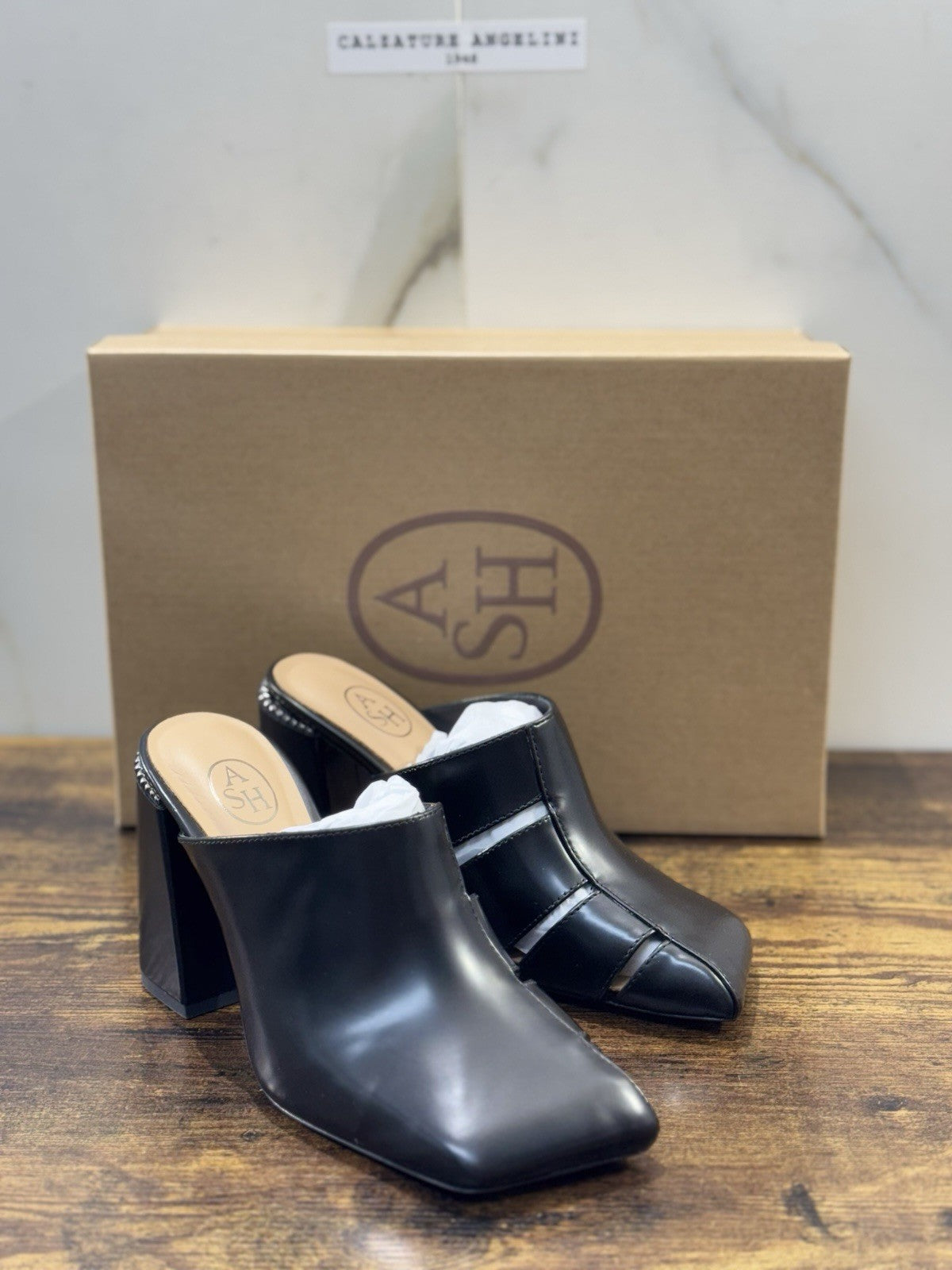 Ash Angie  Mules Pelle Nero   Casual Ash Scarpa Donna 36