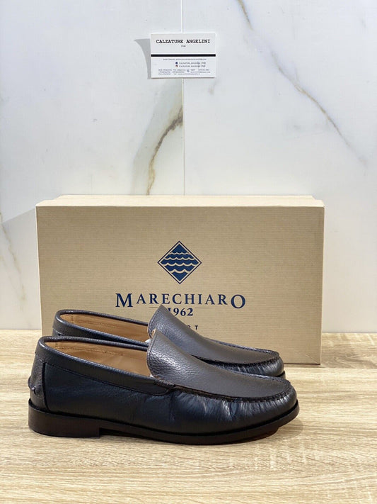 Marechiaro 1962 uomo mocassino pelle bottolata tdm fondo cuoio 40