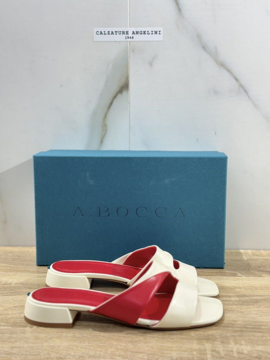 A.Bocca Sandalo Donna Mules Red Luxury Woman Sandal A.Bocca 39