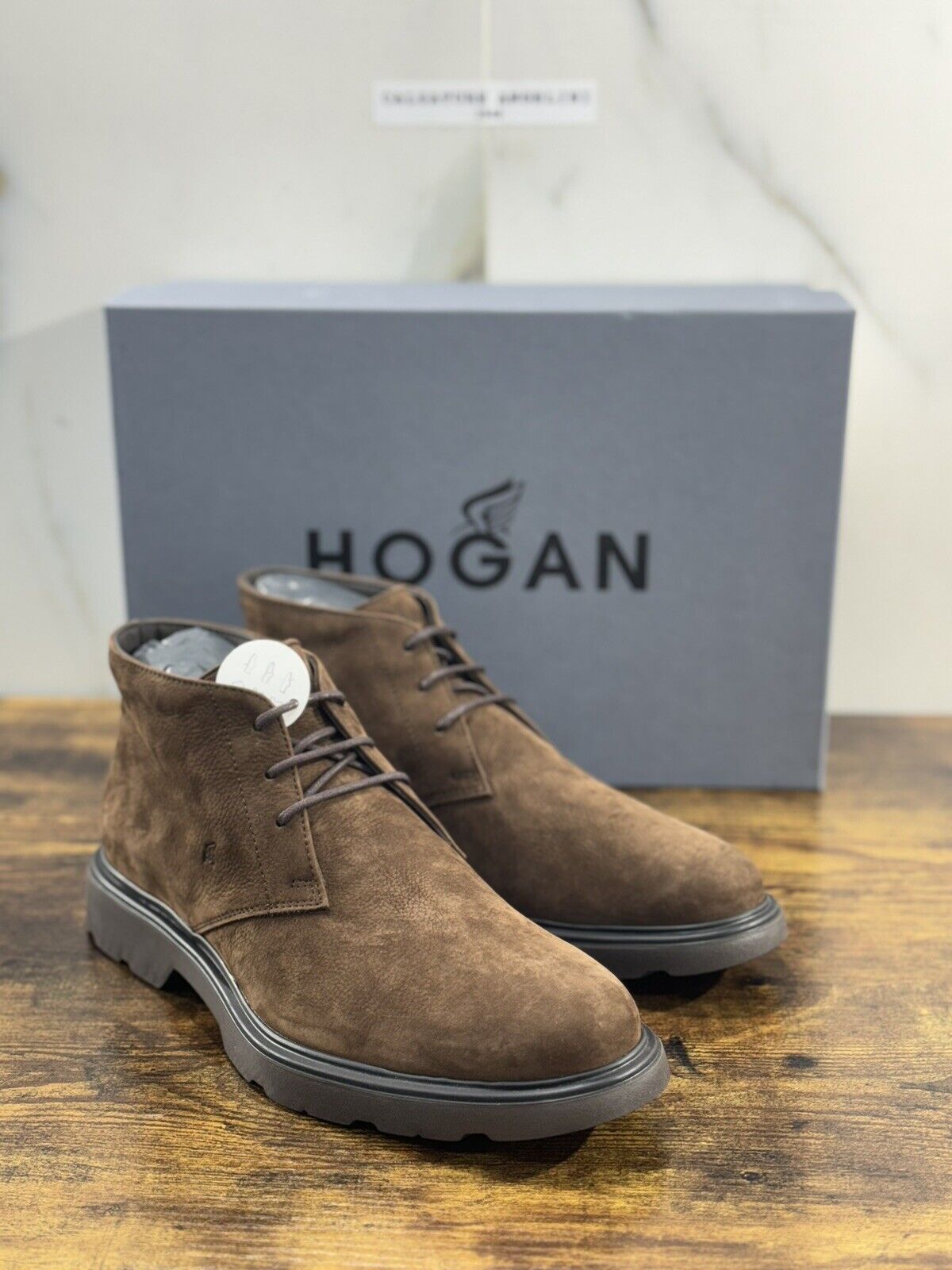 Hogan H393 Polacchino  Uomo Nabuk  T Moro  Extra Light Casual Hogan Boot 42