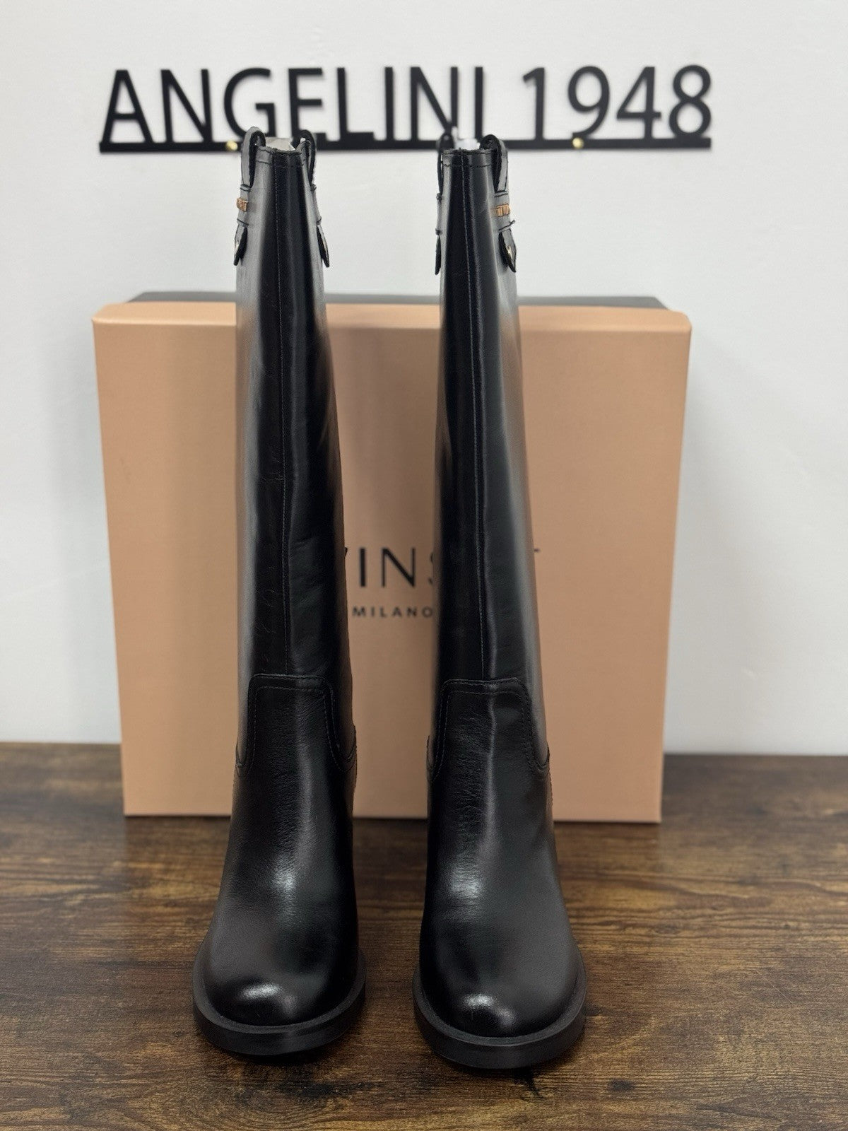 Twin Set Stivale  Pelle Nero  Con Tacco Casual Boot Donna 40