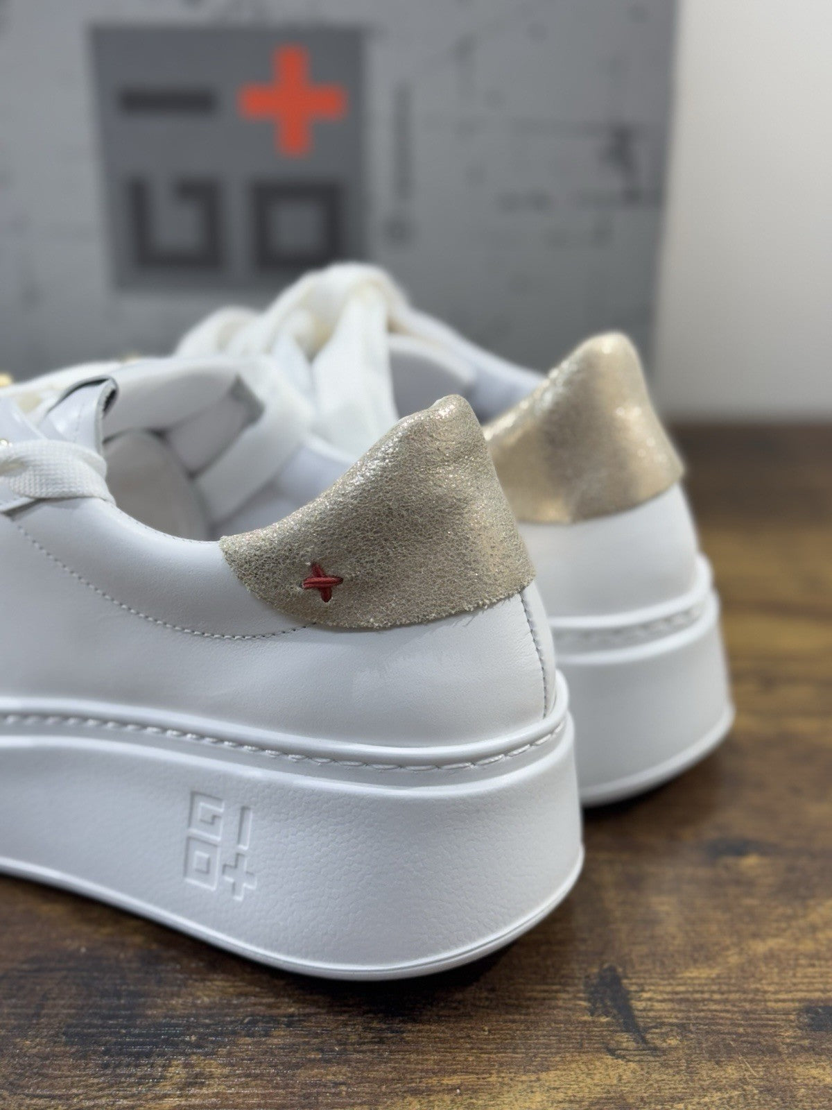 Gio+ Sneaker Pelle Bianca Causal Donna 39