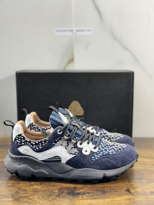 Flower Mountain Yamano 3 Navy Blu Suede Causal Snekaer Uomo 43