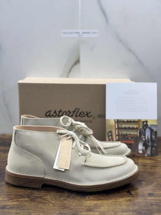 Astorflex Deukeflex  Polacchino  Suede Ecru’  Casual Boot Uomo 42