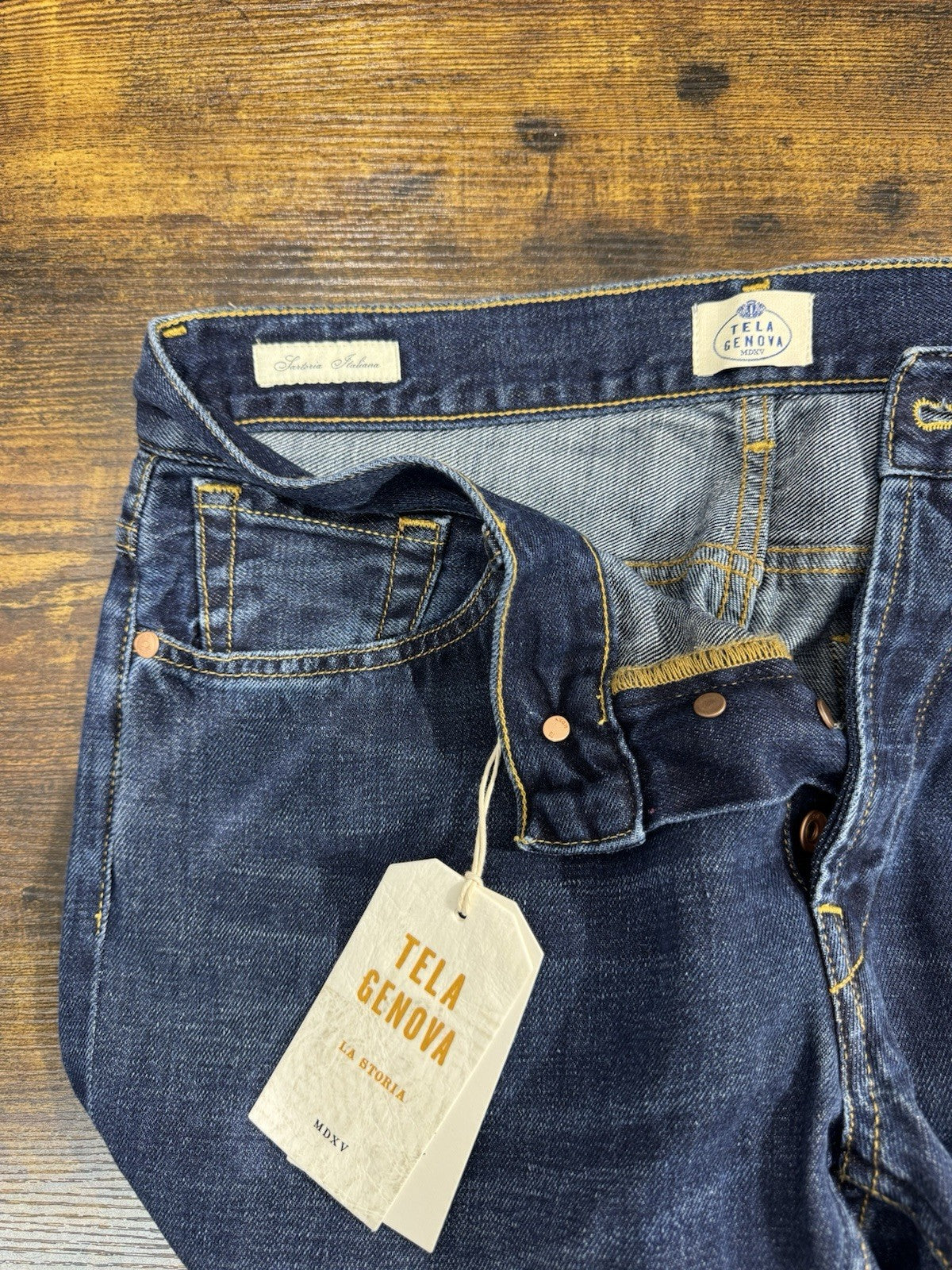 Tela Genova Jeans  5 Tasche Blu Uomo 33