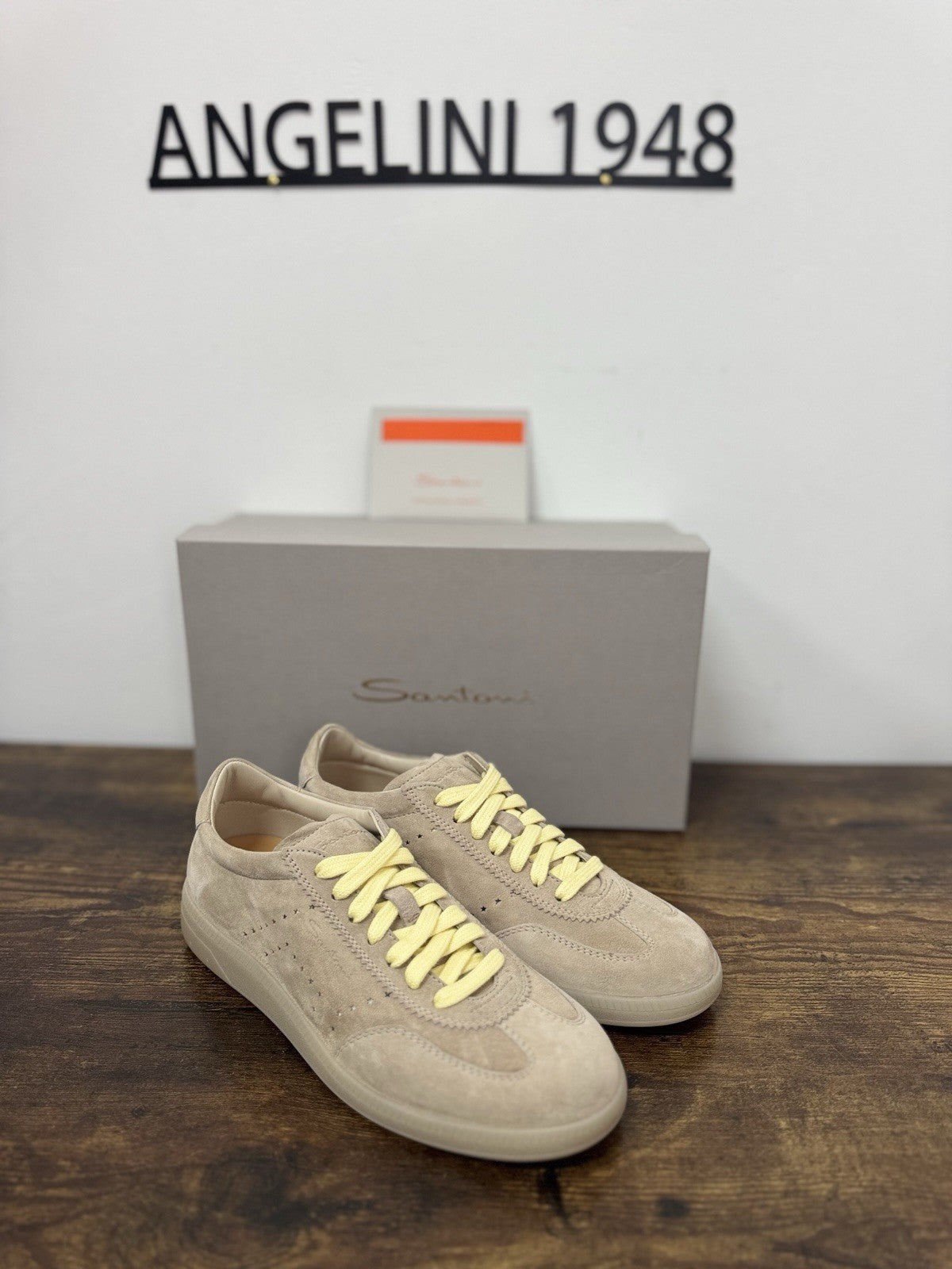 Santoni Sneaker Icon Pelle Beige   Casual Scarpa Santoni 39