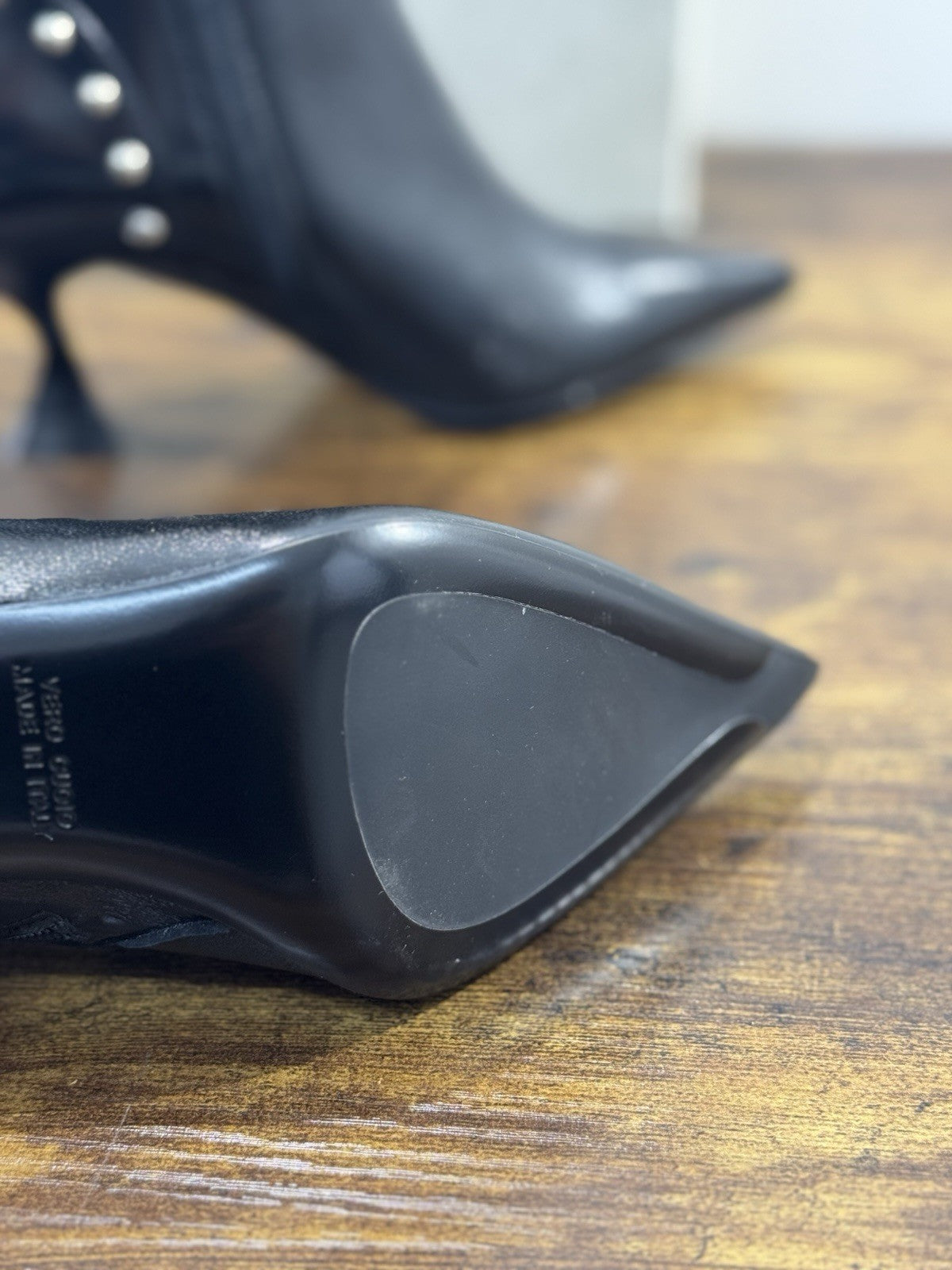 Elena Iachi Stivaletto Pelle Nero  Luxury Boot Donna 38