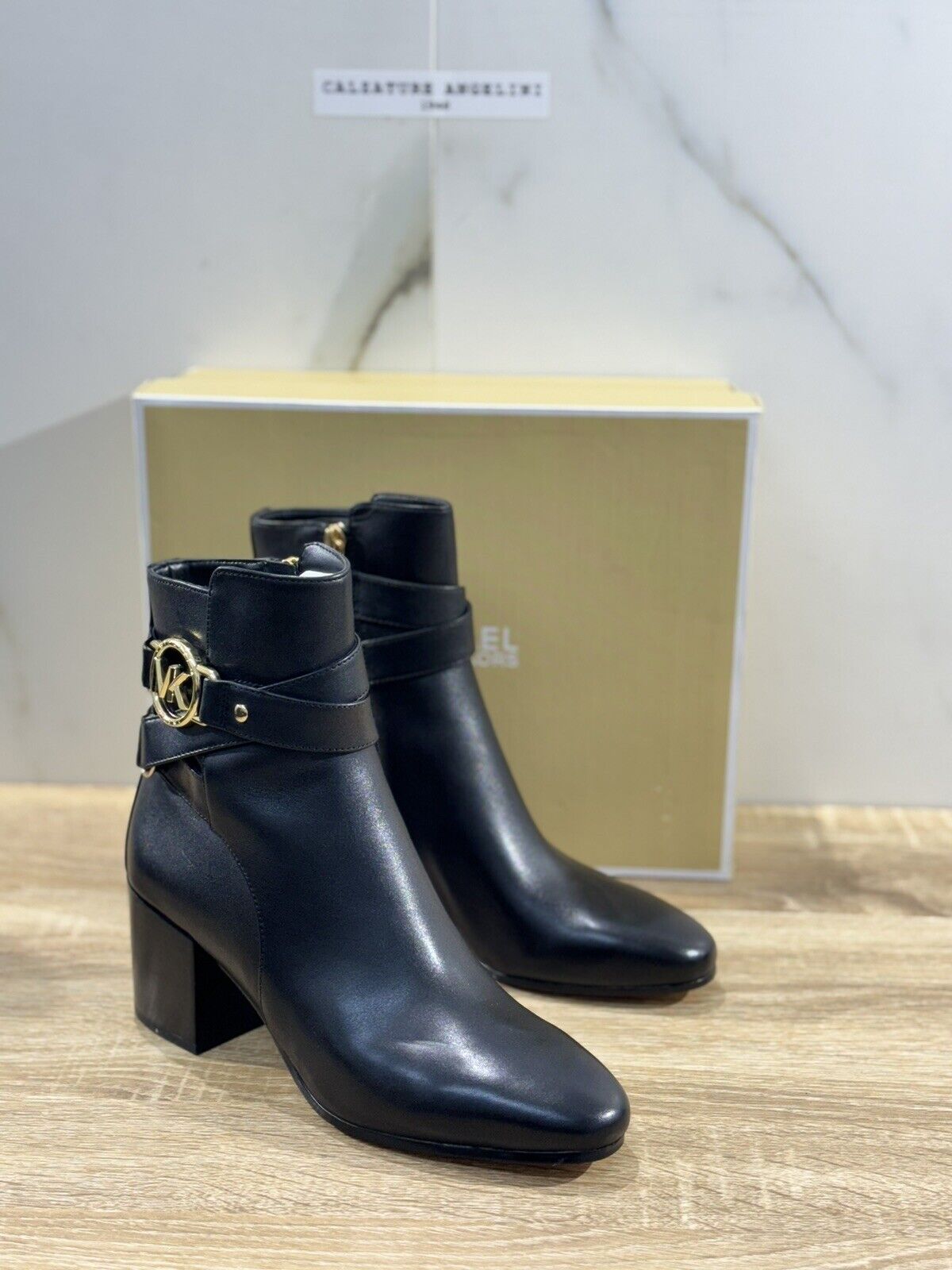 Michael  Kors Rory Mid Bootie Nero   Chelsea Boot  Con Tacco 38