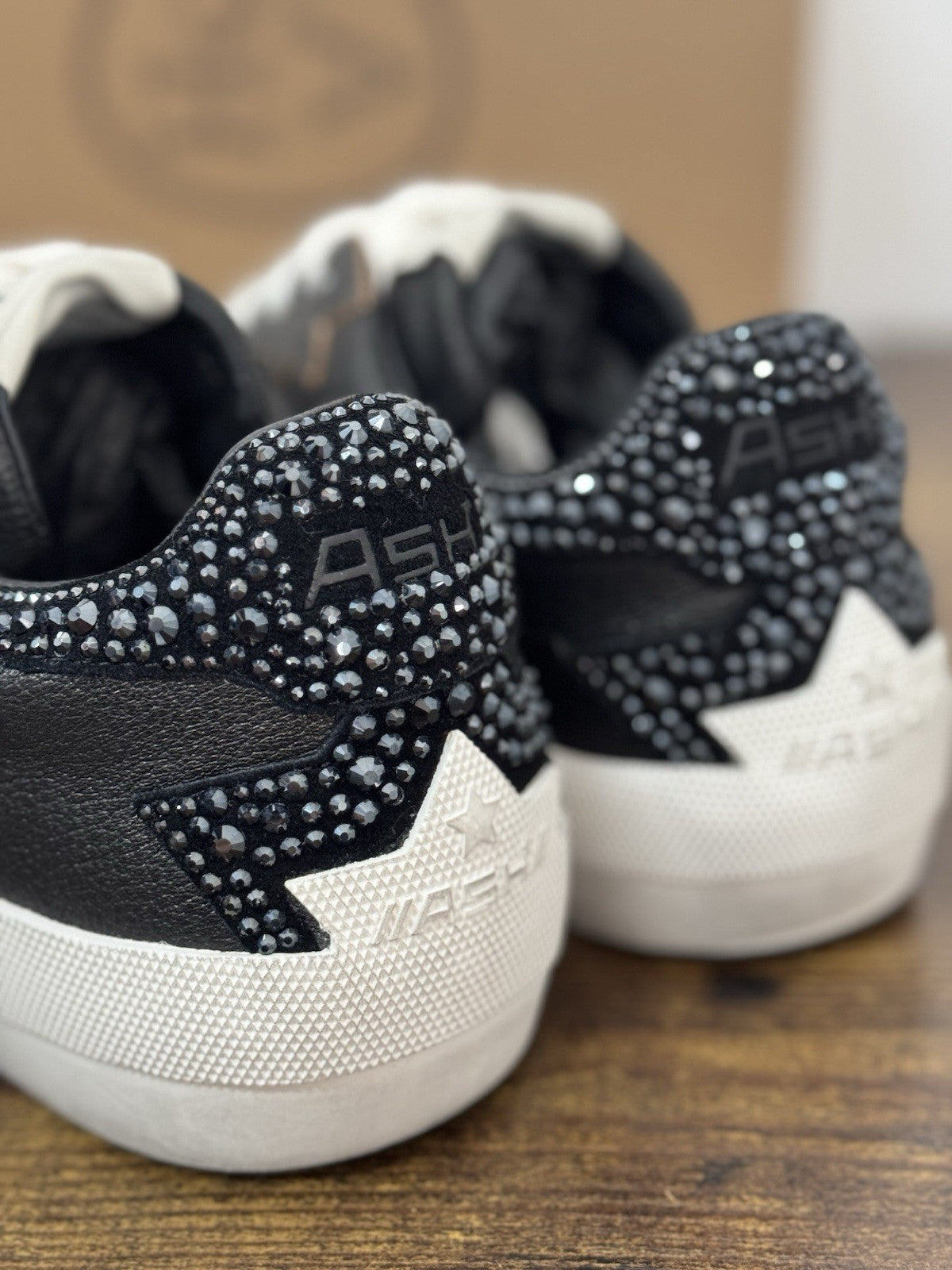 Ash Moonlight Strass Bis Sneaker Pelle Nero Ash Donna 40