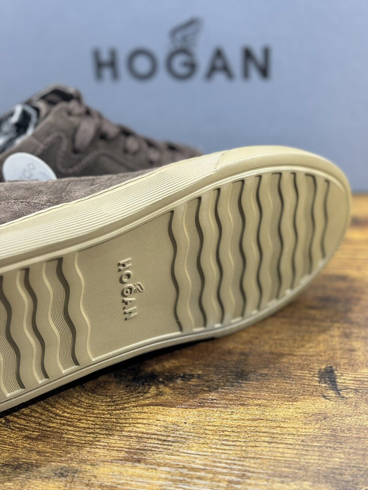 Hogan H365 Sneaker Uomo Suede Ebano  Casual Hogan Men Shoes 42