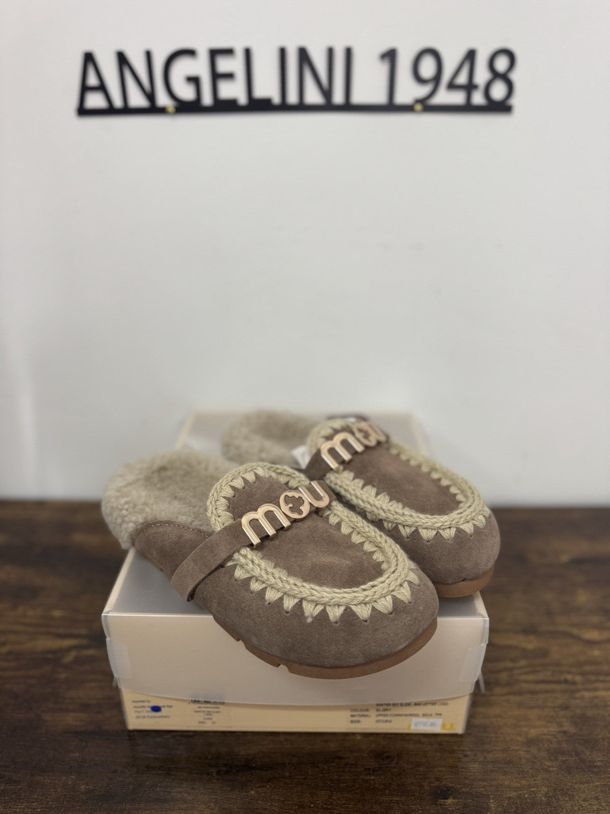 Mou Bio Slide Suede Beige Casual Sabot Mou Donna 37