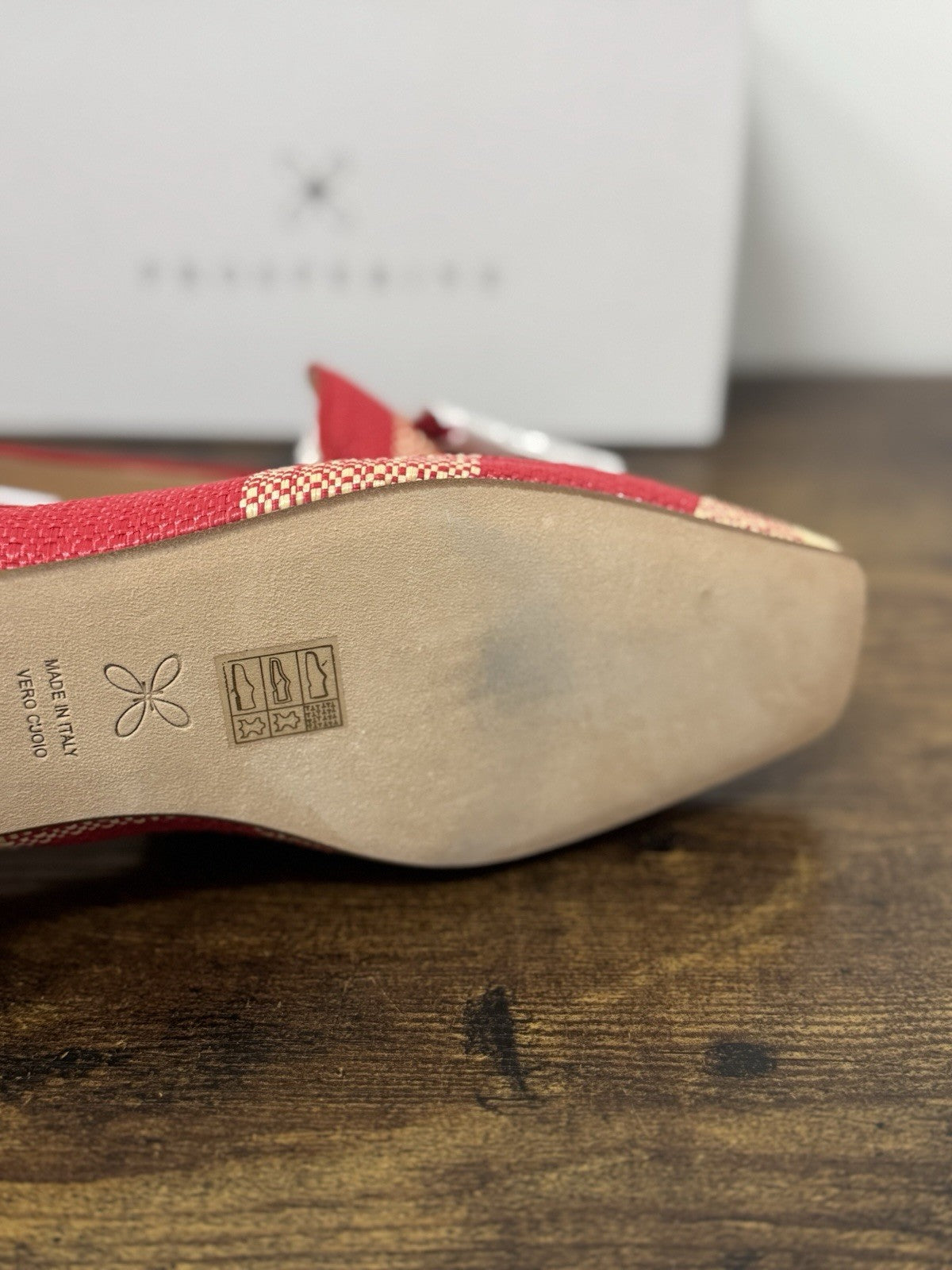 Prosperine Mocassino Nappine  Tessuto Rosso Beige  Casual Donna 41