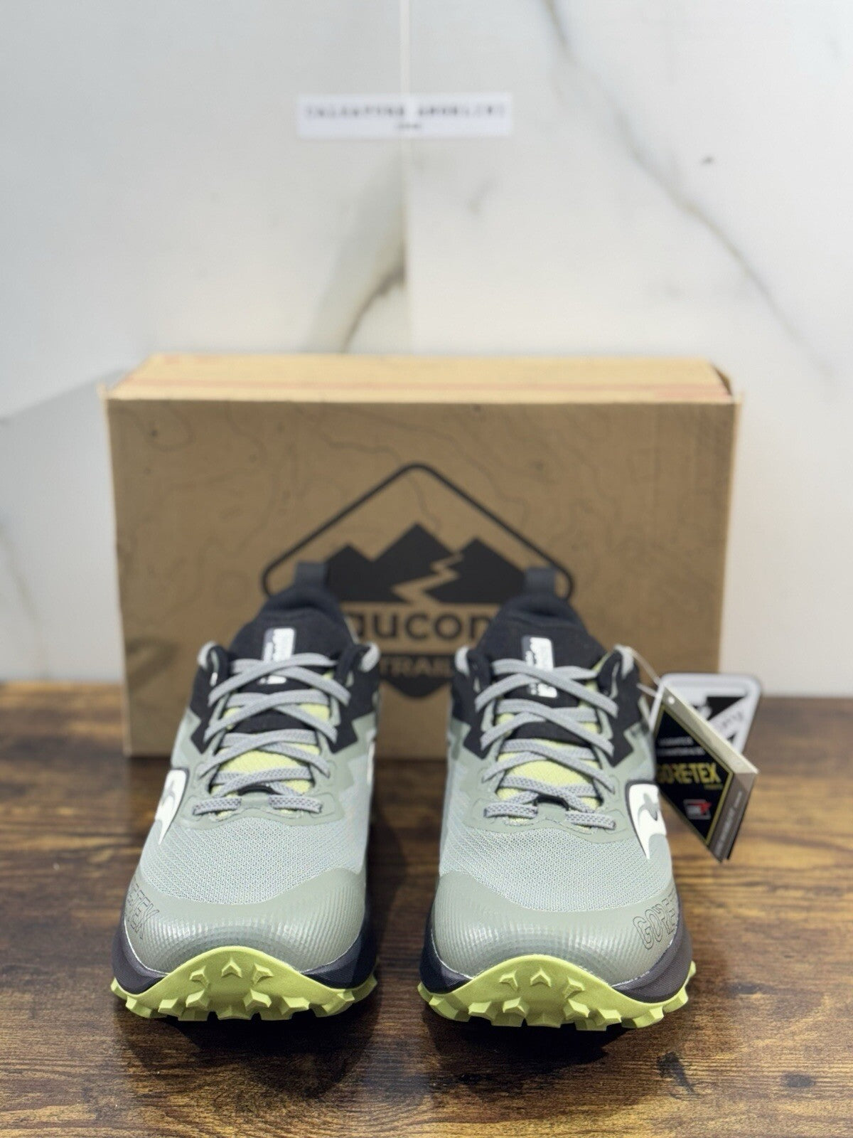 Saucony Peregrine 14 Gore Tex System  Uomo     Casual Saucony Green Trail 40