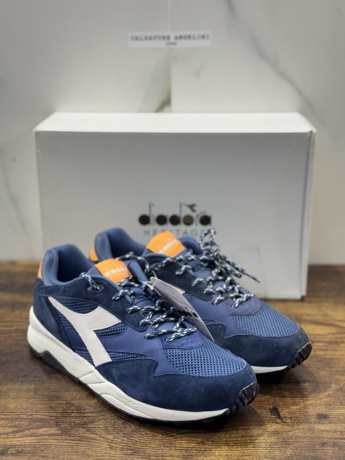 diadora heritage Sneaker Eclipse Premium Made In Italy Suede Blu Uomo 45