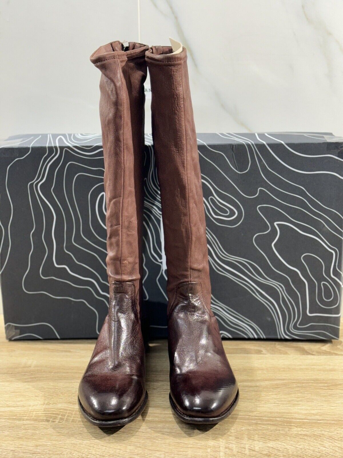 Lemargo Stivale Donna Luxury Artisanal Craftmanship Pelle Marrone Causal Boot 37