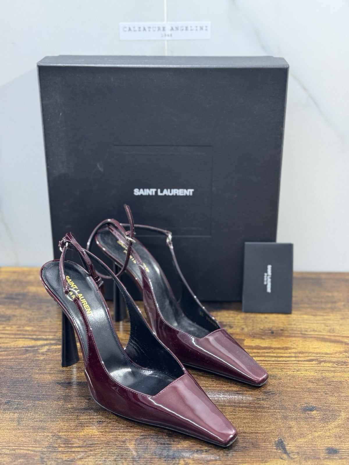 Saint Laurent Calista 105 Pump  Bordo’ Donna  Luxury Saint Laurent Donna 39.5