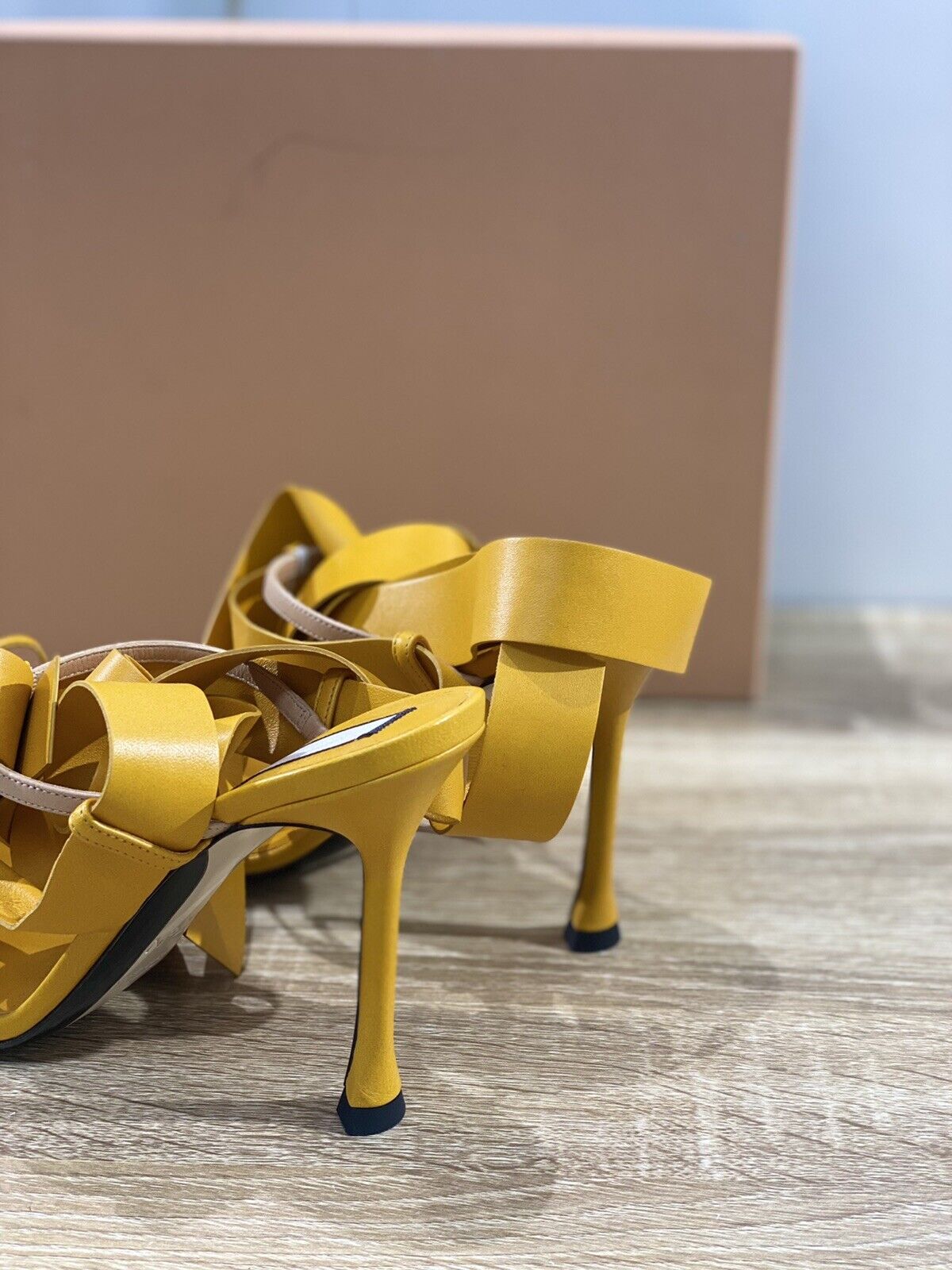 N 21 Sandalo donna pelle Giallo  luxury woman sandal 37.5